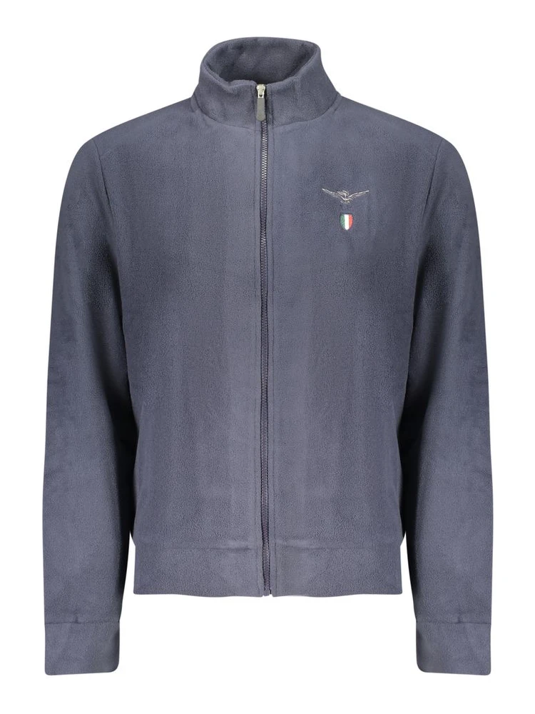 Blue Polyester Men's Sweatshirt