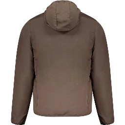 Brown Polyester Shell Jacket