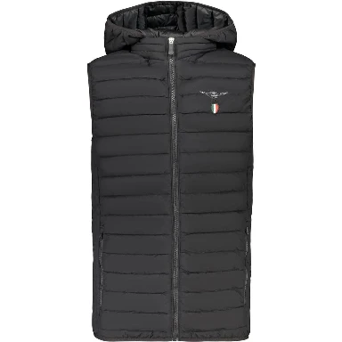 Black Polyester Men's Jacket