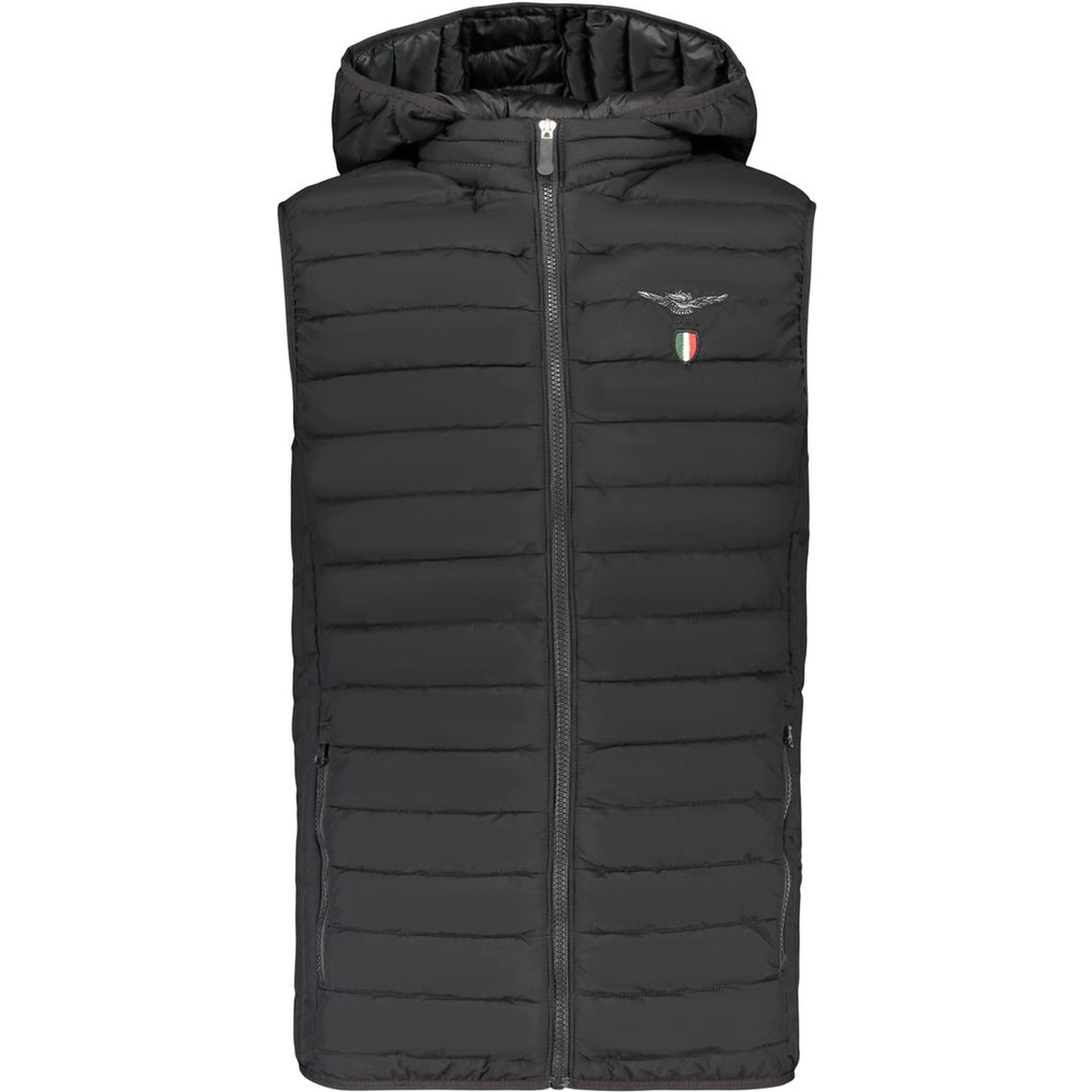 Black Polyester Men's Jacket