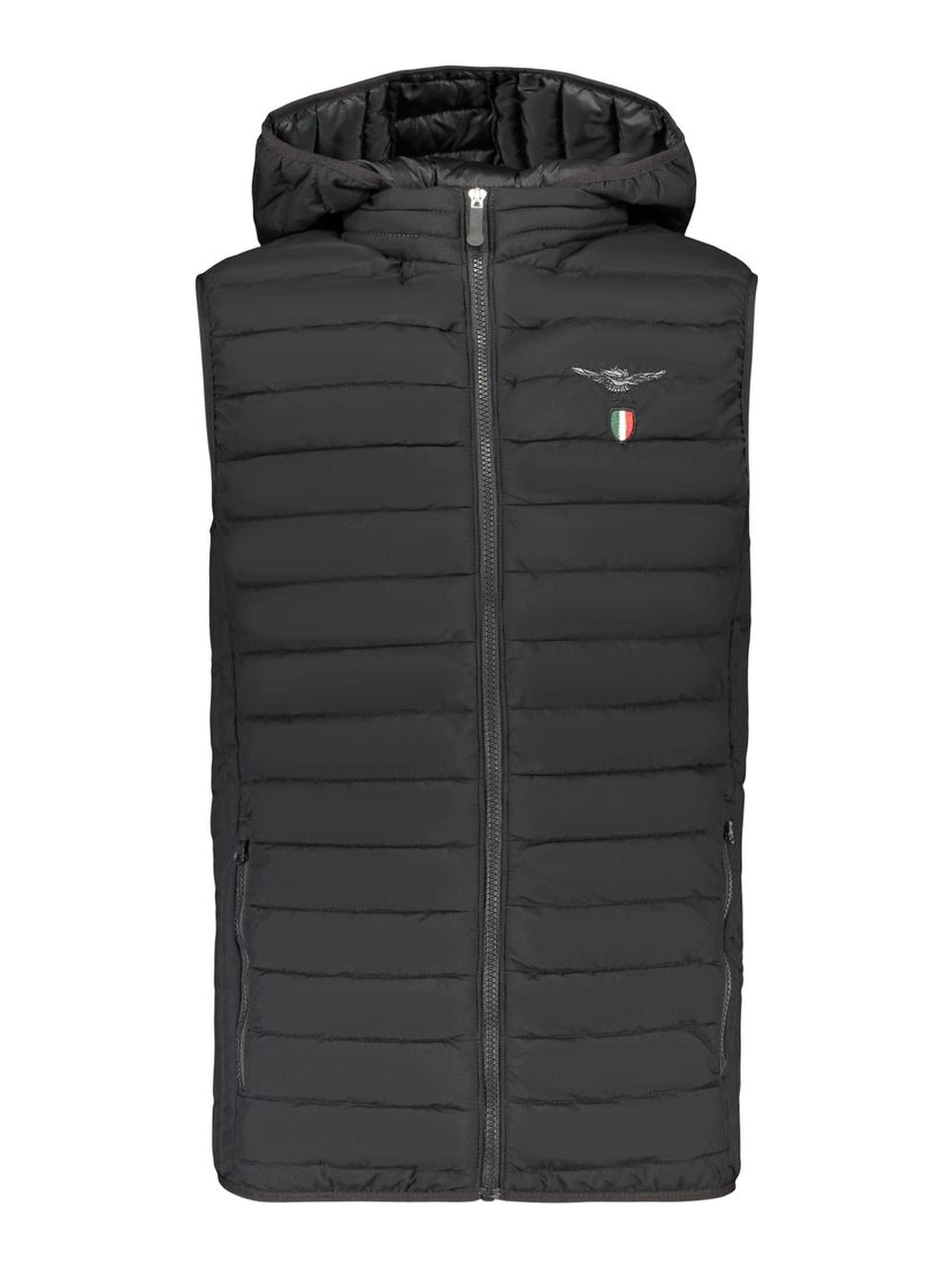 Black Polyester Men's Jacket