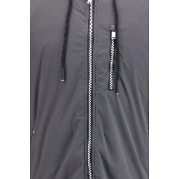 Gray Nylon Full-Length Jacket