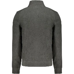 Black Polyester Mens Sweatshirt