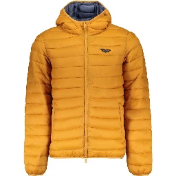 Orange Polyamide Men's Jacket