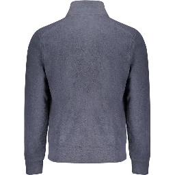 Blue Polyester Men's Sweatshirt