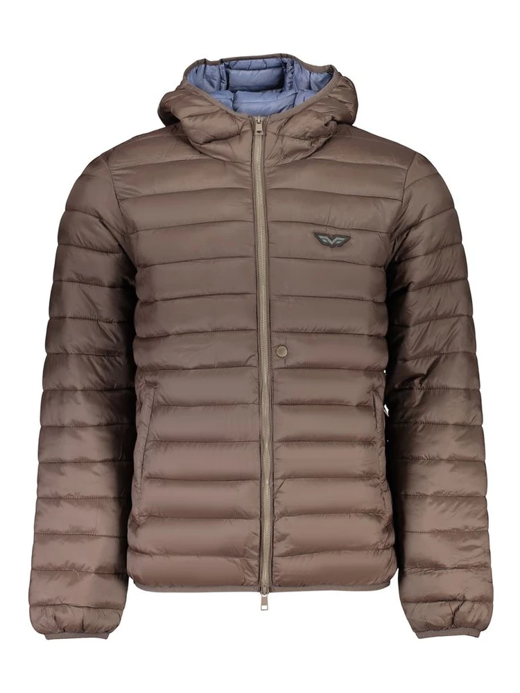 Brown Polyamide Men's Jacket