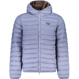 Blue Polyamide Men's Jacket