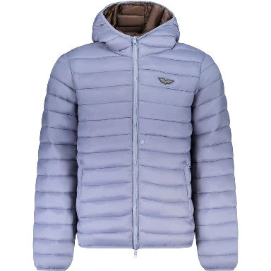 Blue Polyamide Men's Jacket