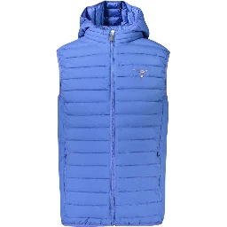 Blue Polyester Men's Jacket
