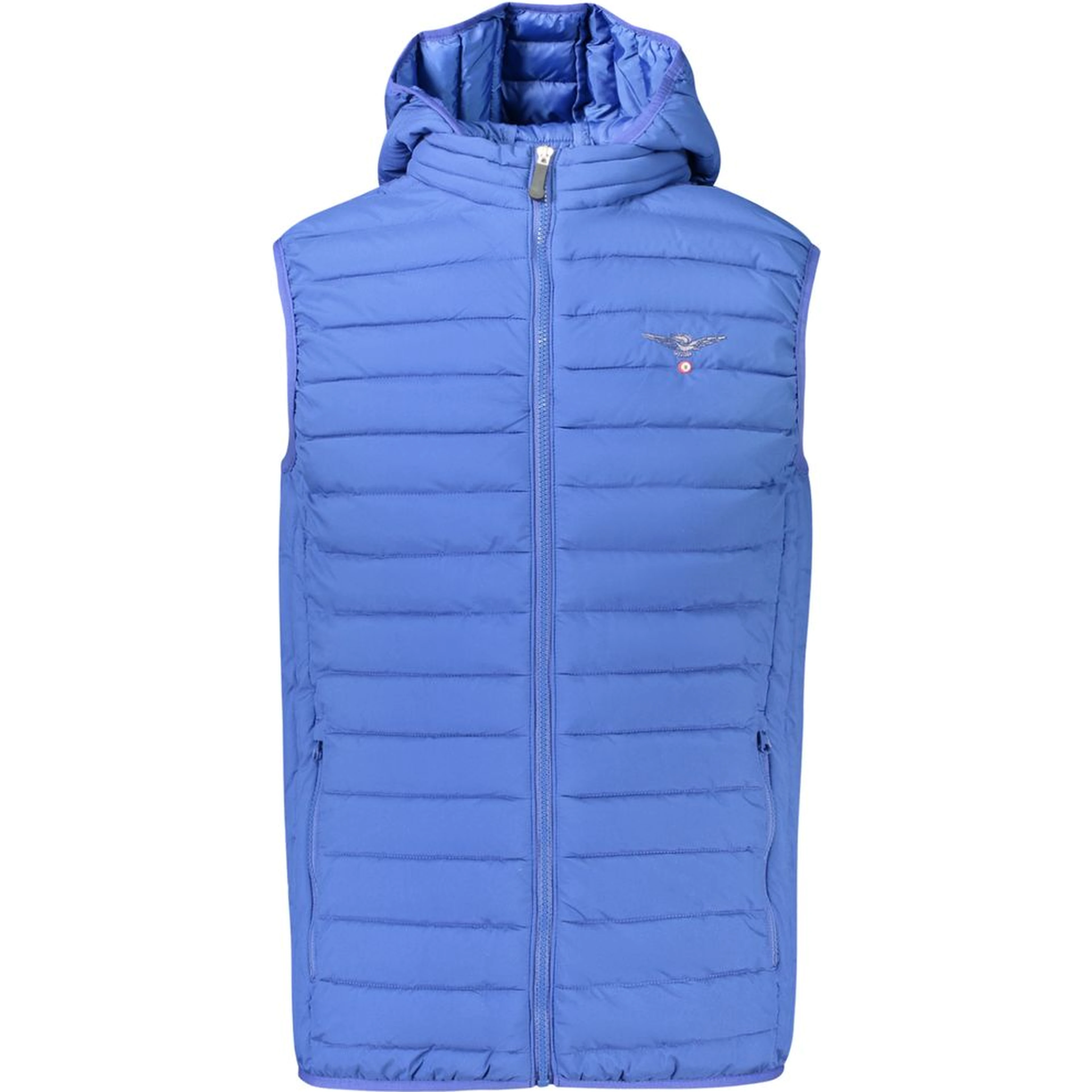 Blue Polyester Men's Jacket