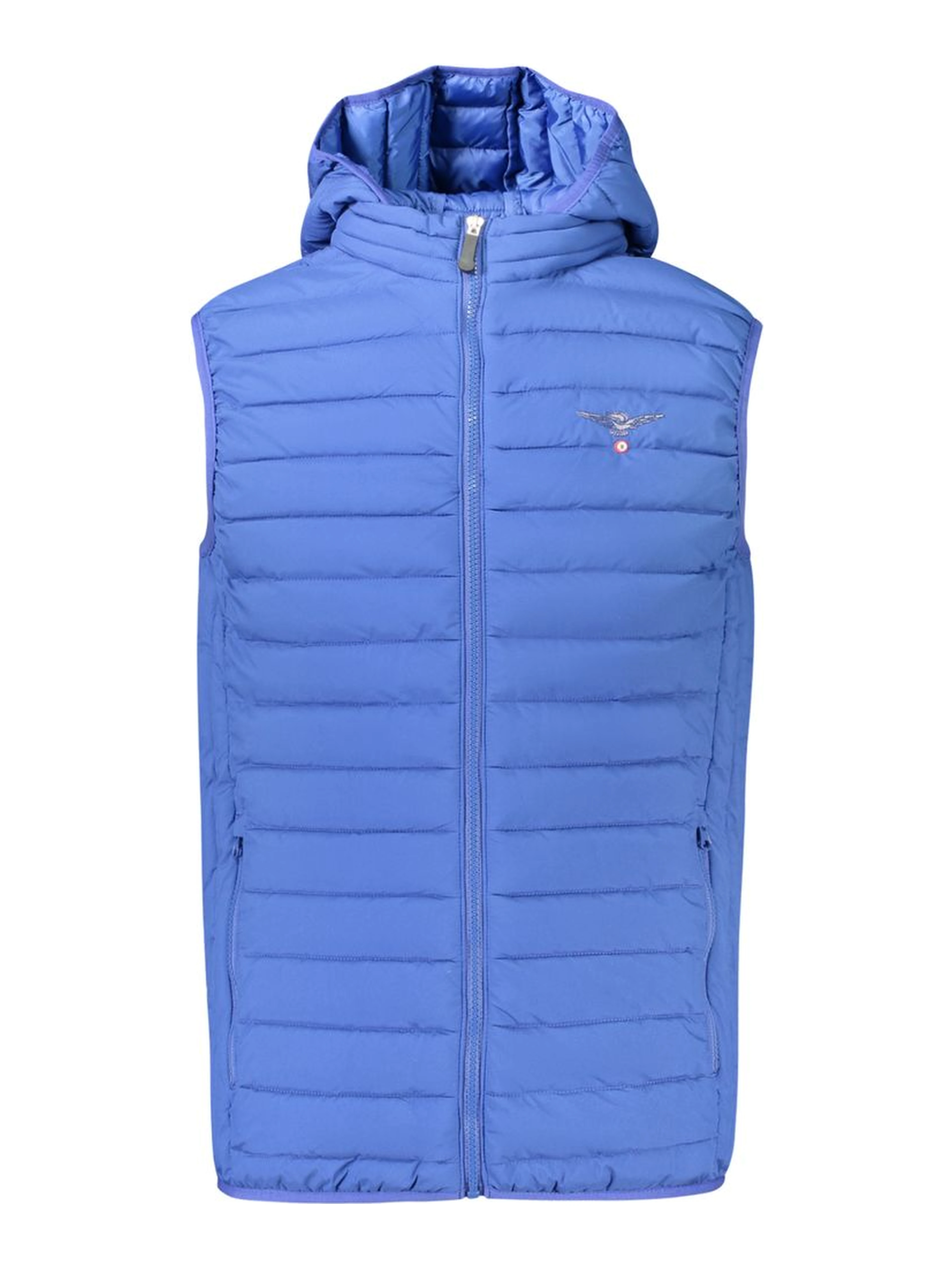 Blue Polyester Men's Jacket