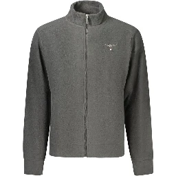 Black Polyester Men's Sweatshirt