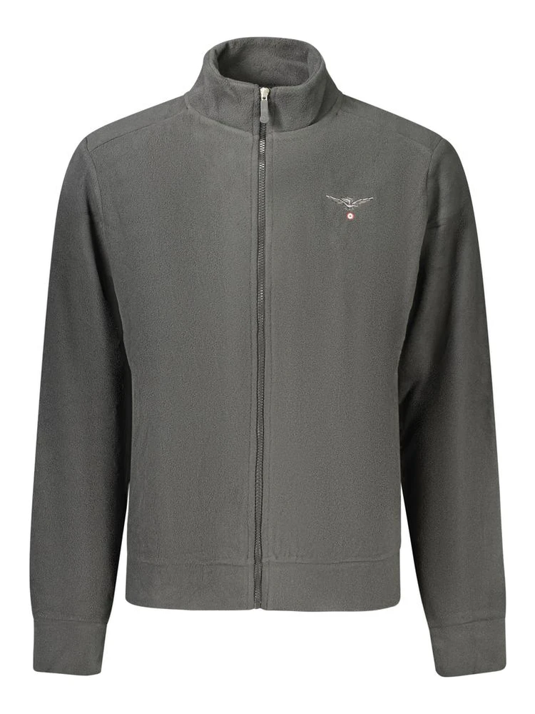 Black Polyester Men's Sweatshirt