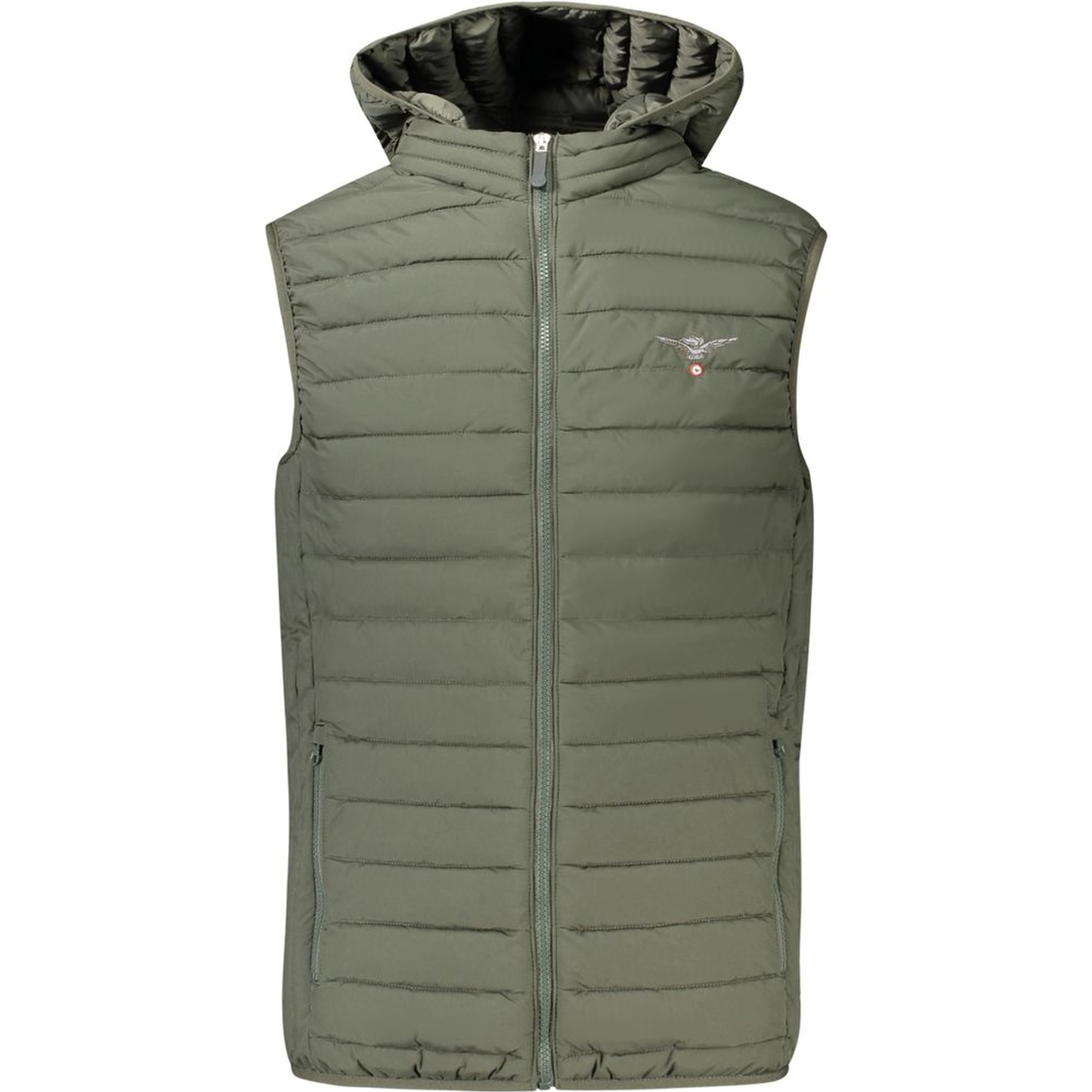 Green Polyester Men's Jacket