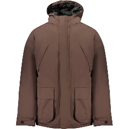 Brown Polyamide Men's Jacket