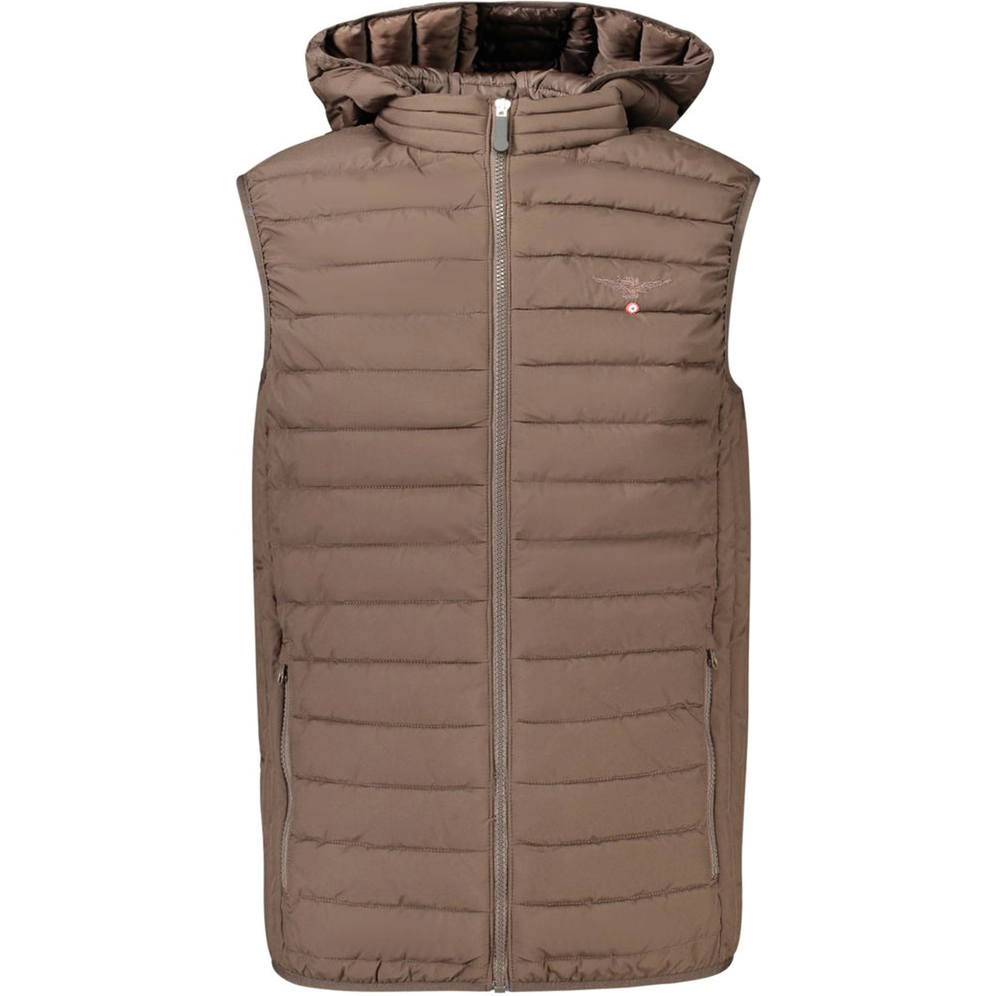 Brown Polyester Men's Jacket