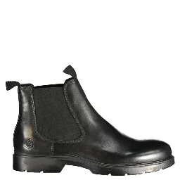 Black Leather Men's Boot