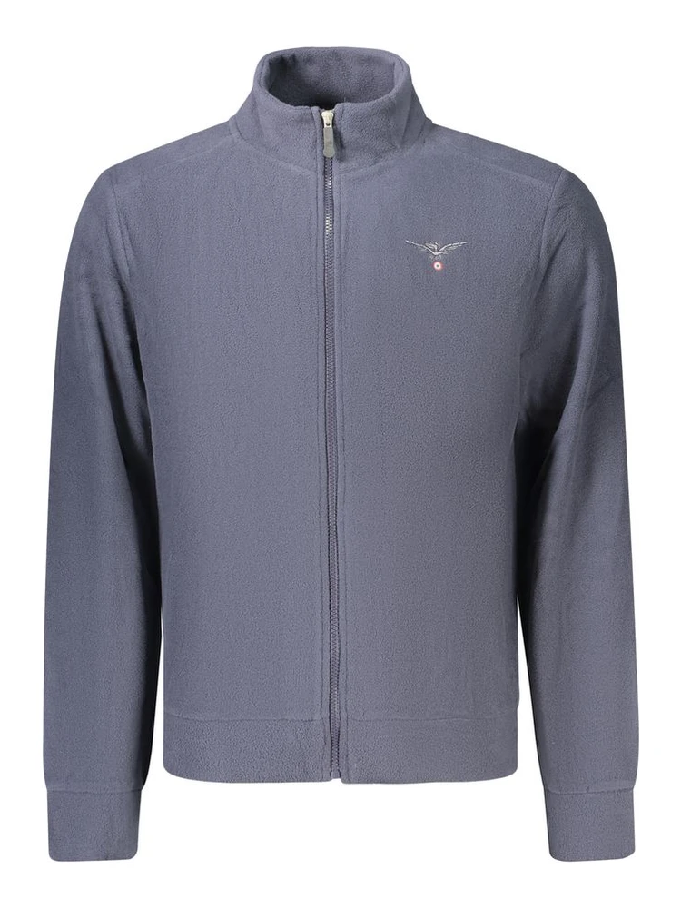 Blue Polyester Men's Sweatshirt