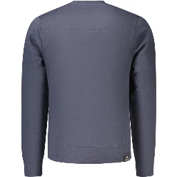 Blue Cotton Men's Sweatshirt