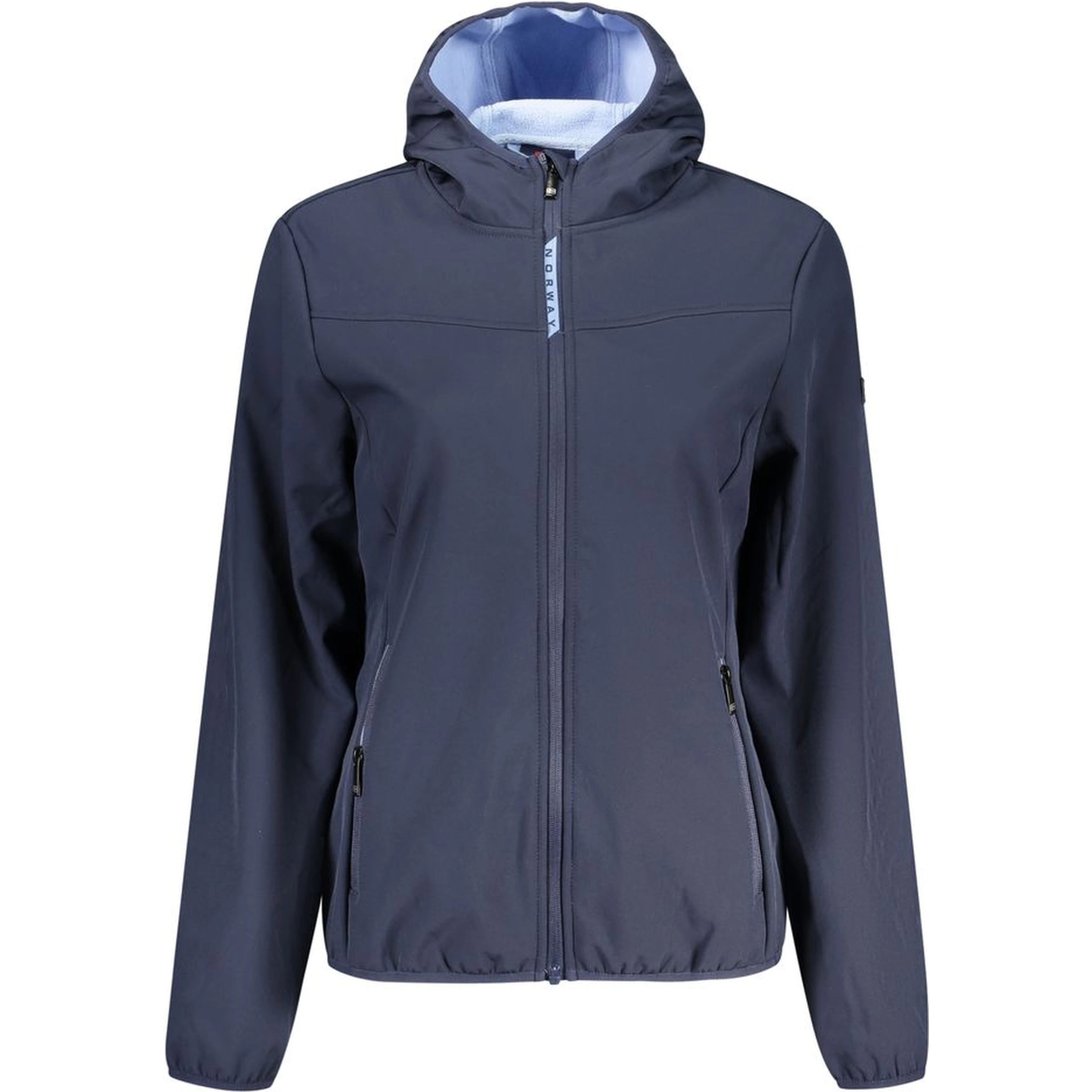 Blue Polyester Women's Jacket