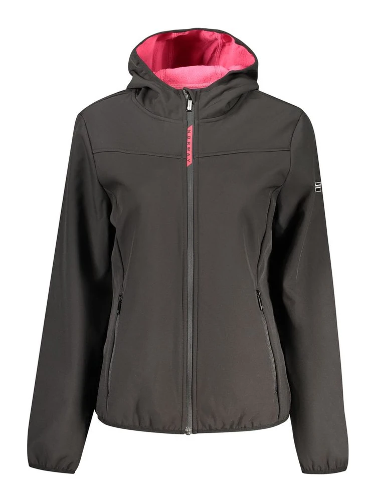 Nero Polyester Donna Jacket