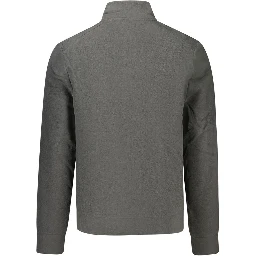 Black Polyester Men's Sweatshirt