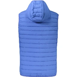 Blue Polyester Men's Jacket