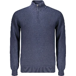 Blue Wool Men's Sweater