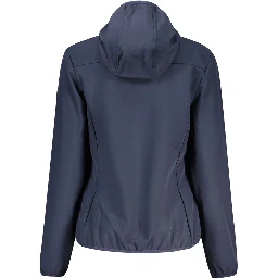 Blue Polyester Women's Jacket