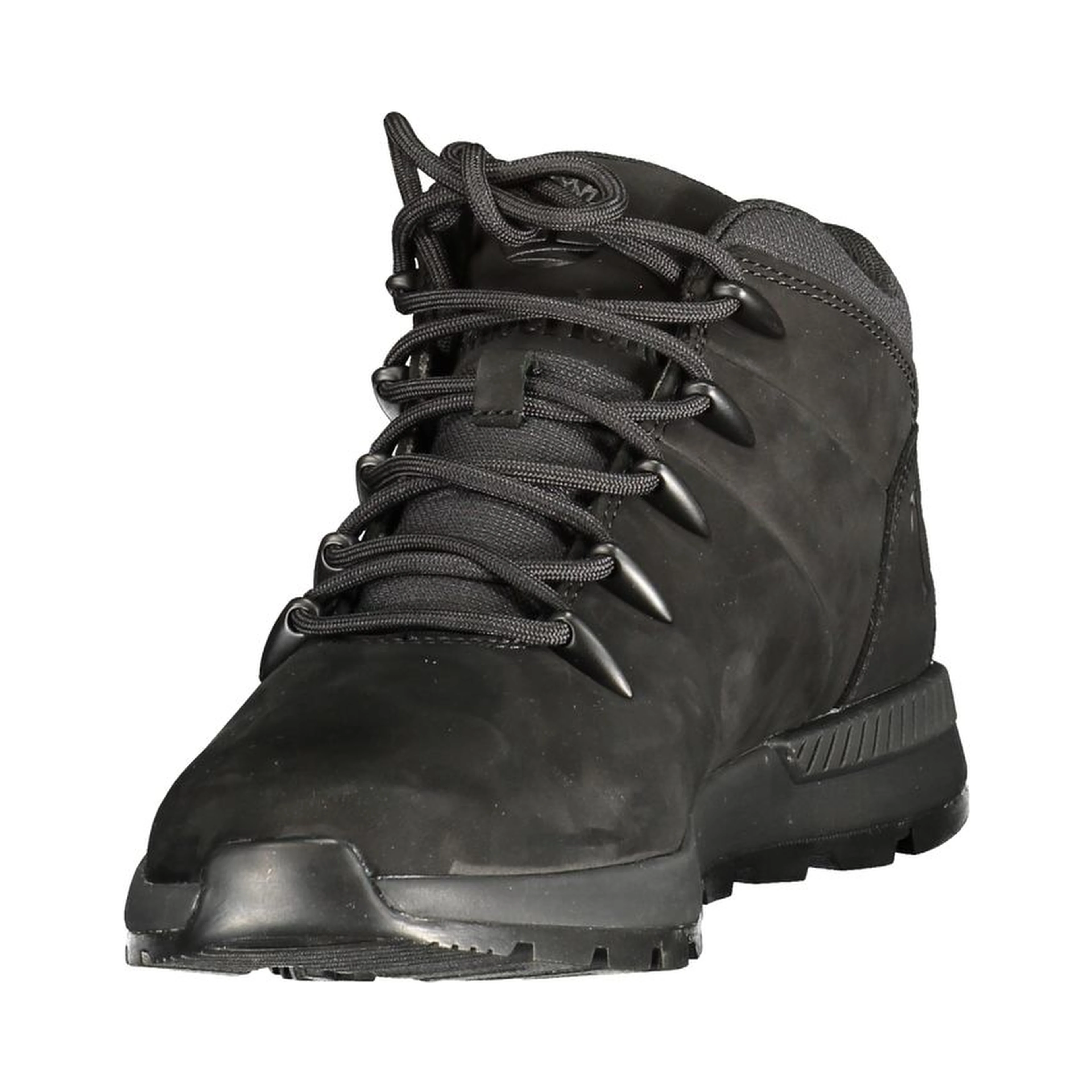 Black Polyester Mens Sneaker