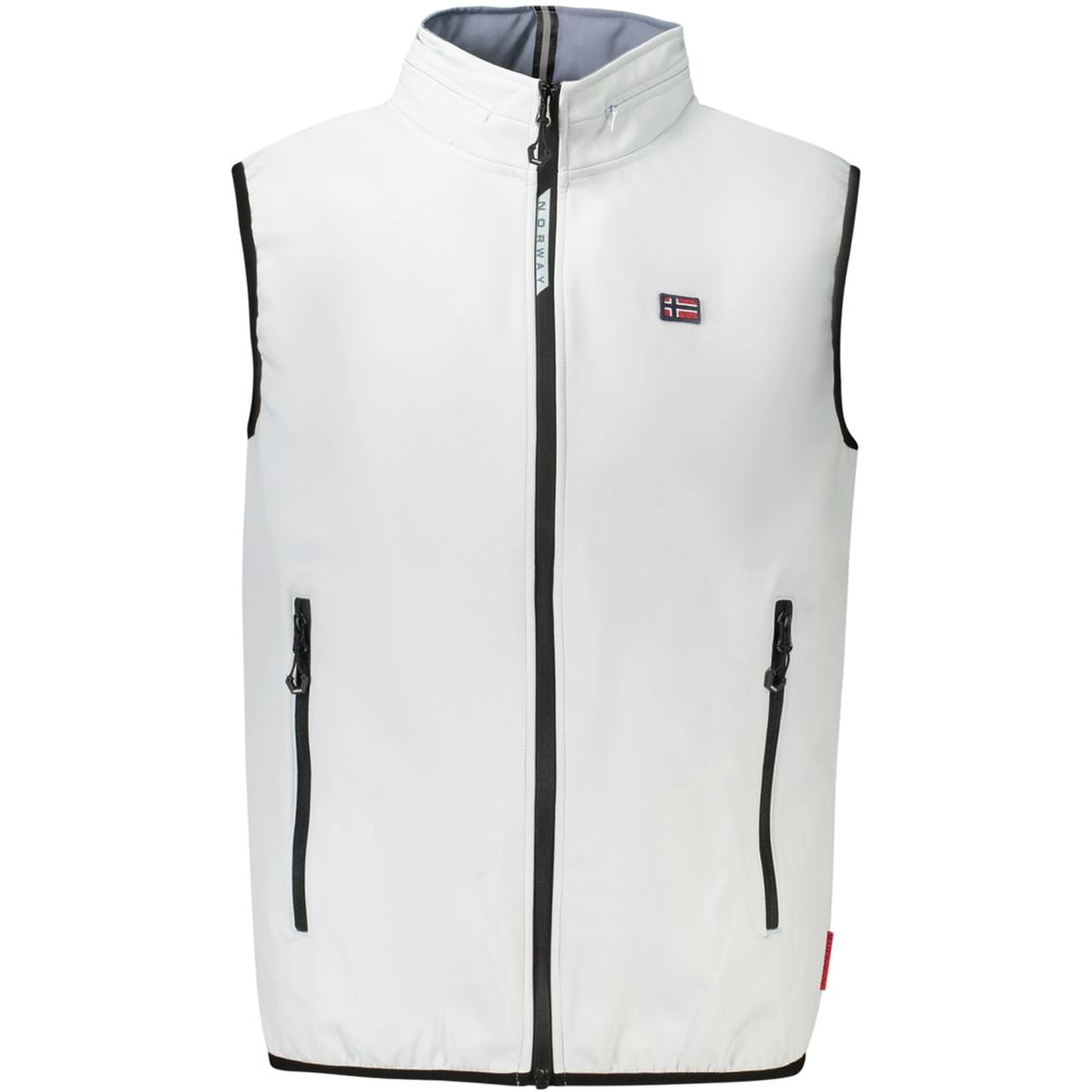 Gray Polyester Men's Vest