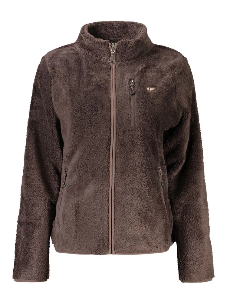Brown Polyester Women's Sweatshirt