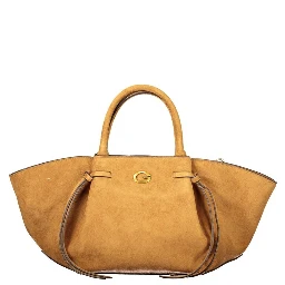 Brown Polyester Women's Bag with Adjustable Shoulder Strap
