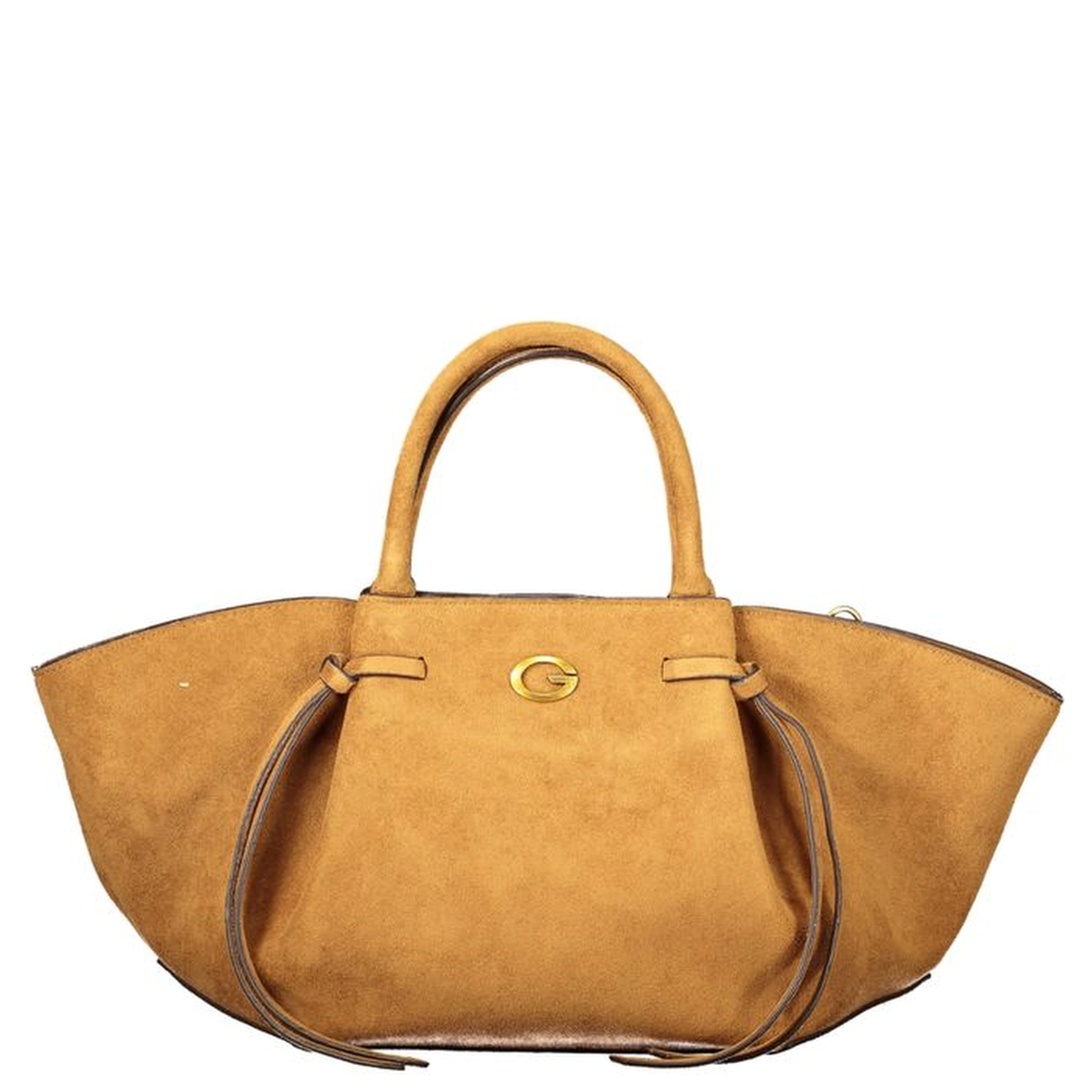 Brown Polyester Women's Bag with Adjustable Shoulder Strap