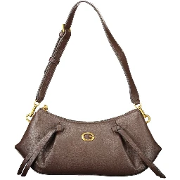 Brown Polyester Women's Bag