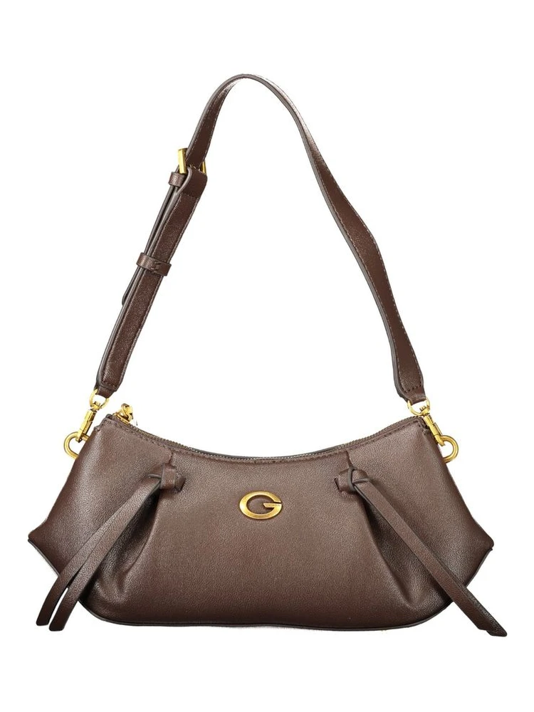 Brown Polyester Women's Bag
