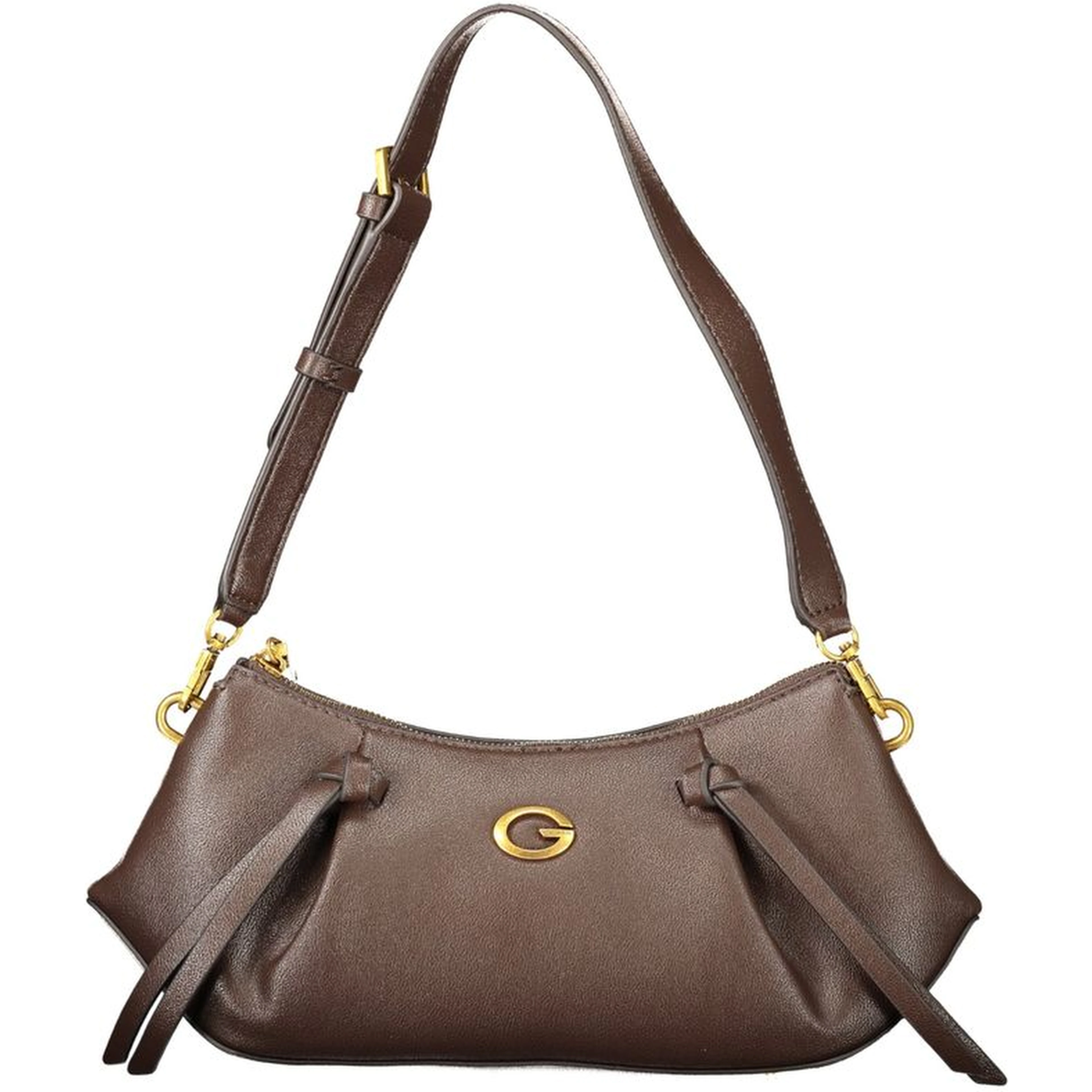 Brown Polyester Women's Bag