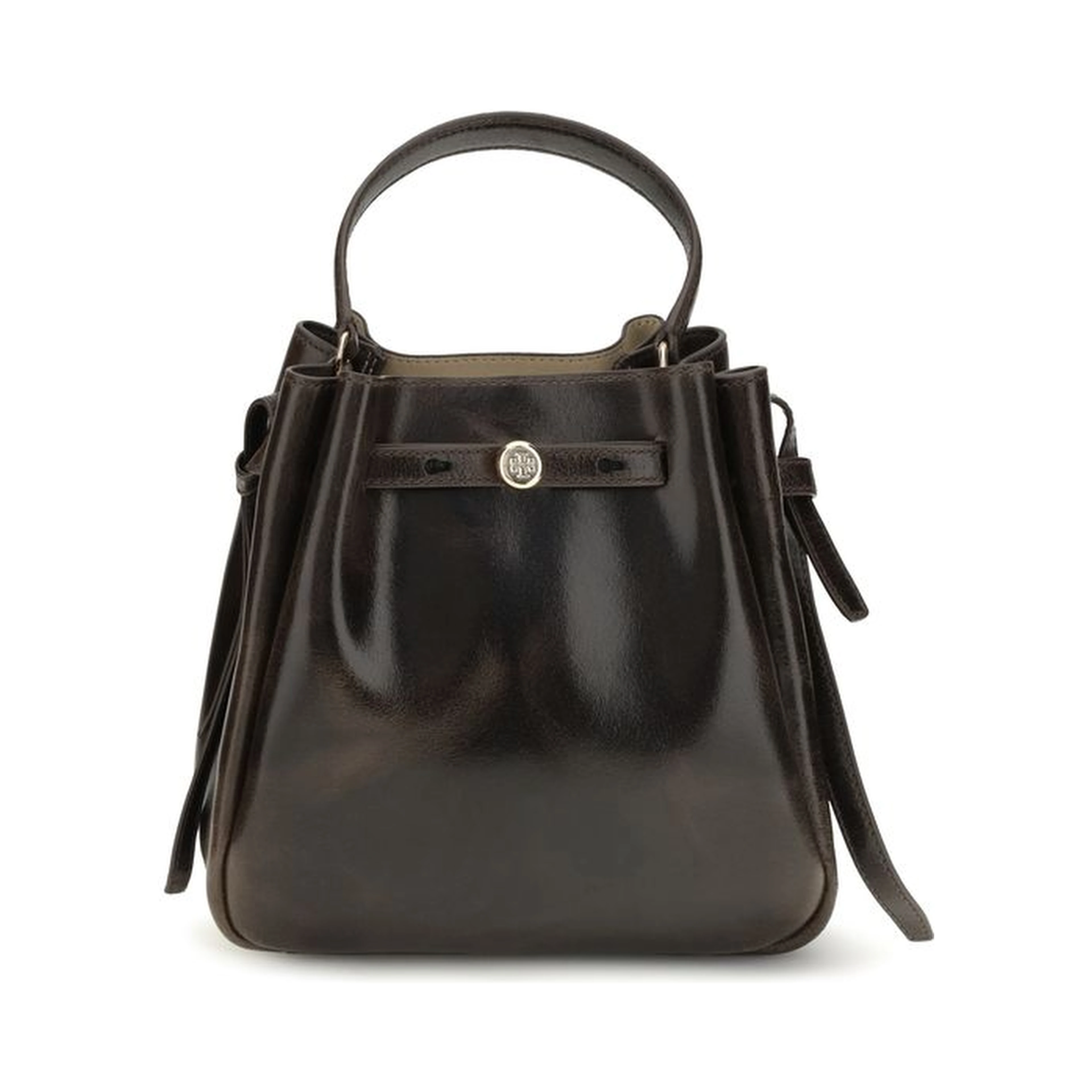 Brown Calf Leather Bos Taurus Backet Bag