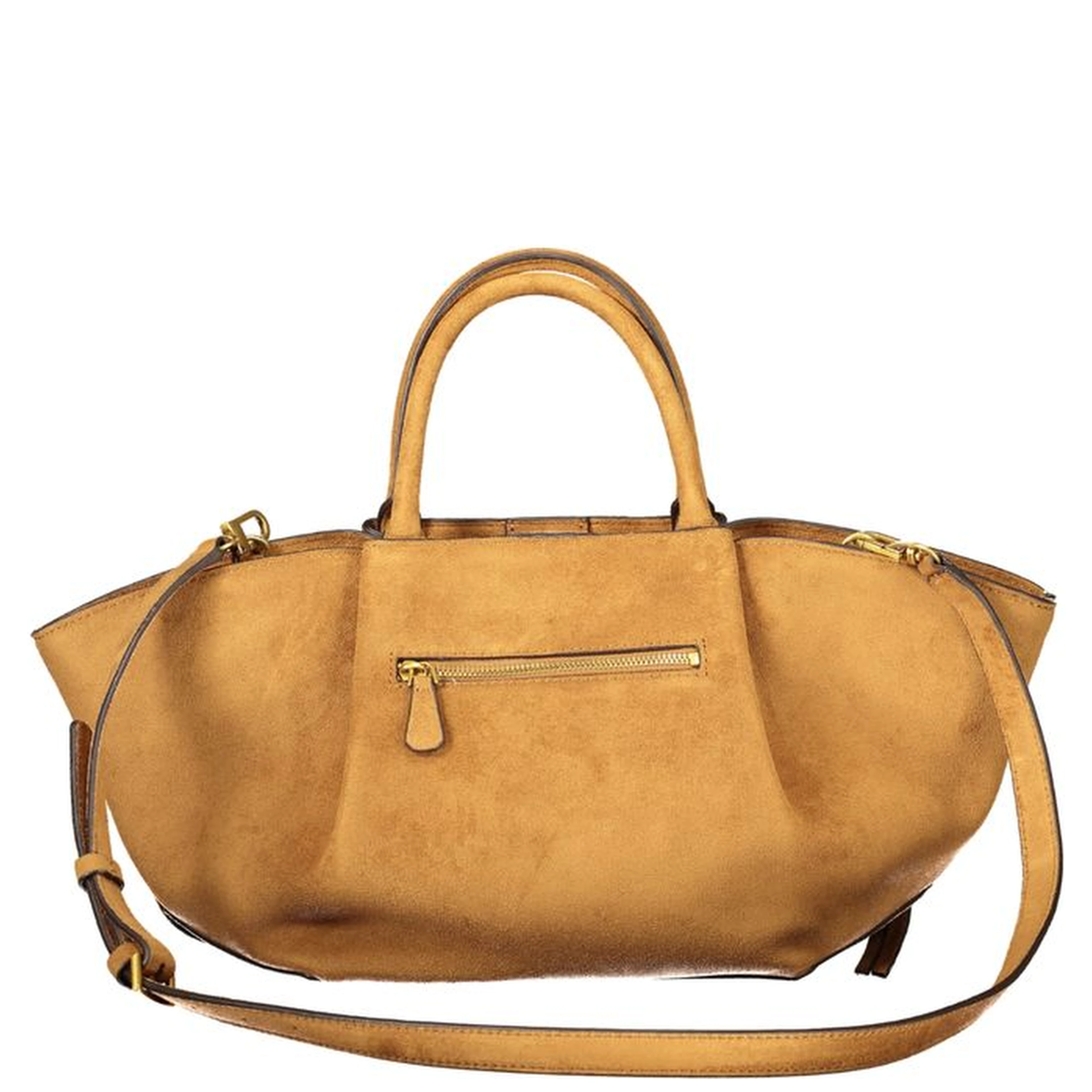 Brown Polyester Women's Bag with Adjustable Shoulder Strap