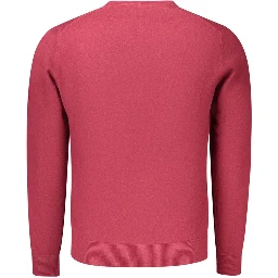 Red Cotton Mens Sweater