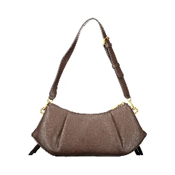 Brown Polyester Women's Bag