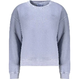 Blue Cotton Women's Sweatshirt