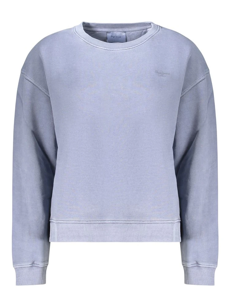 Blue Cotton Women's Sweatshirt