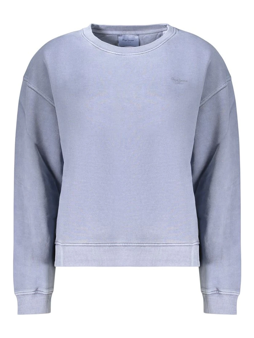 Blue Cotton Women's Sweatshirt