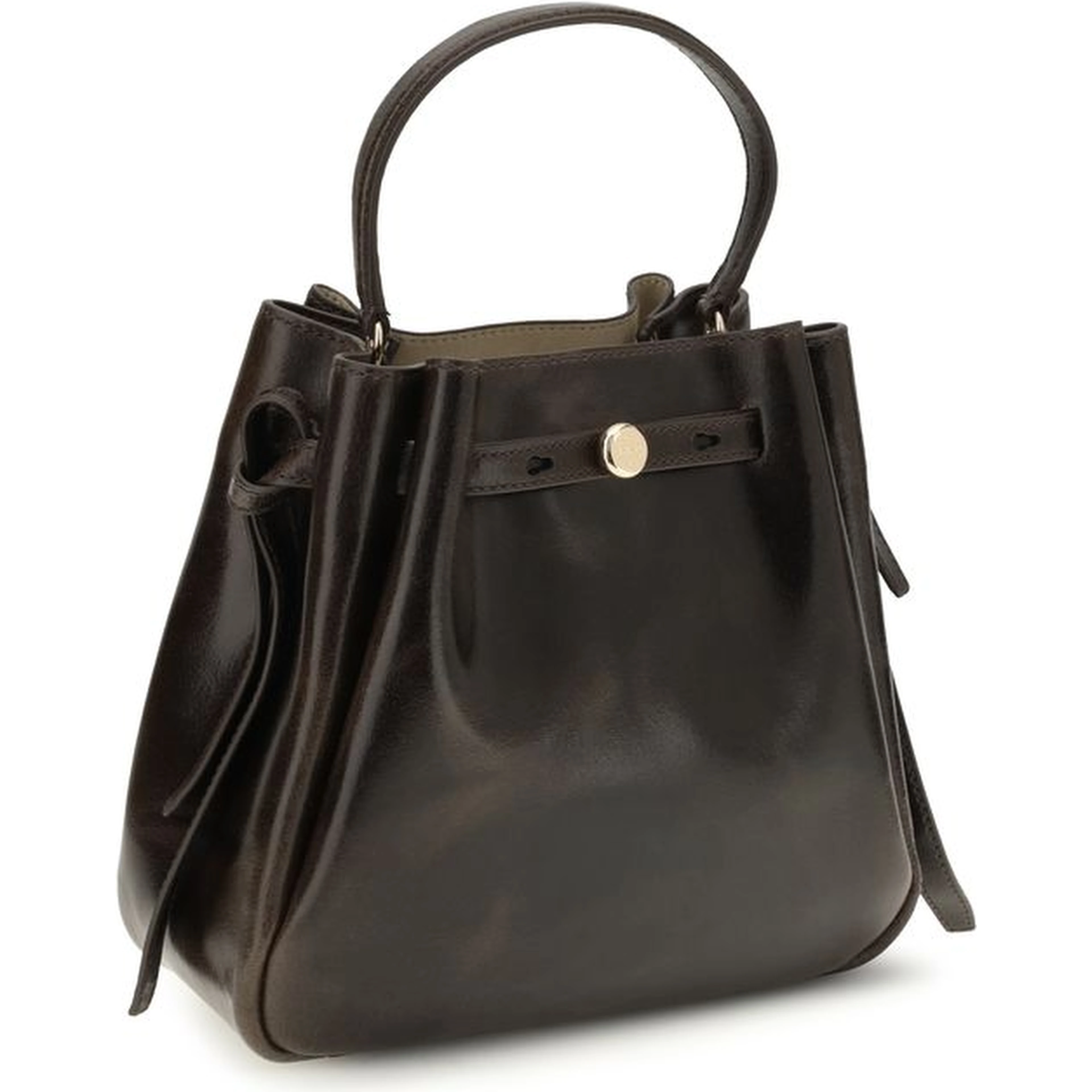 Brown Calf Leather Bos Taurus Backet Bag