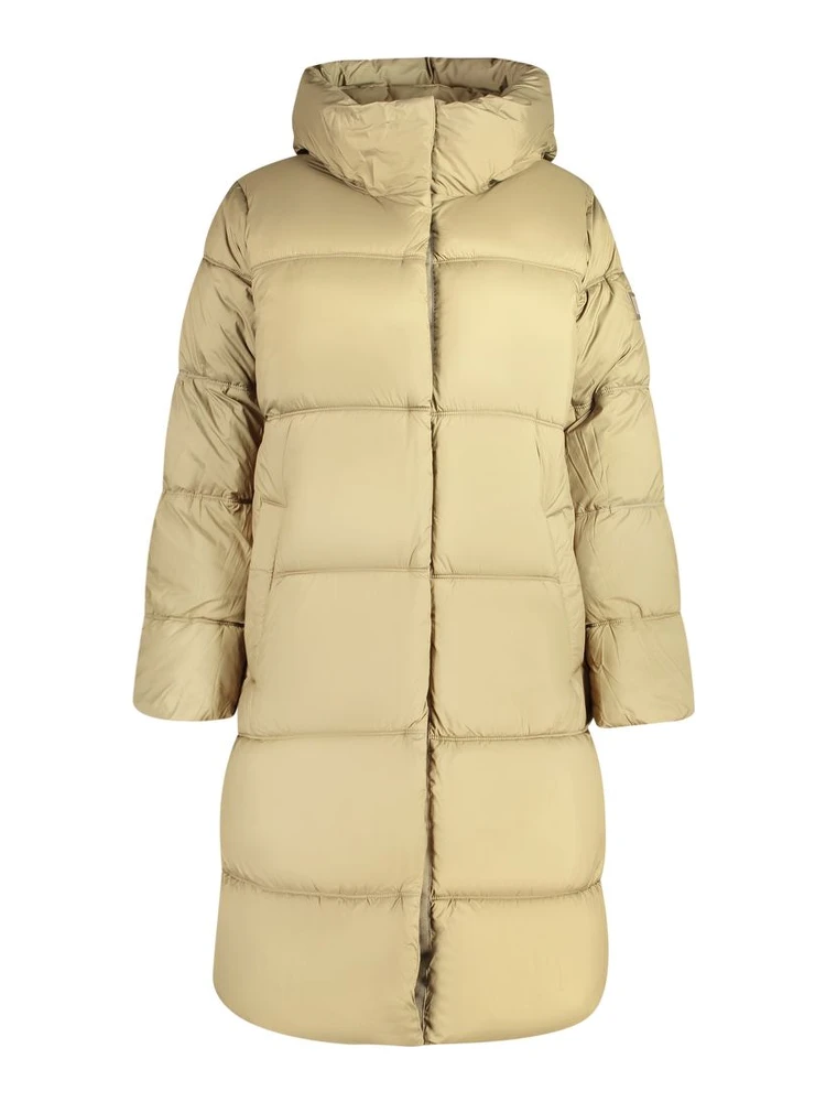 Verde Poliestere Donna Jacket with Hood and Pockets