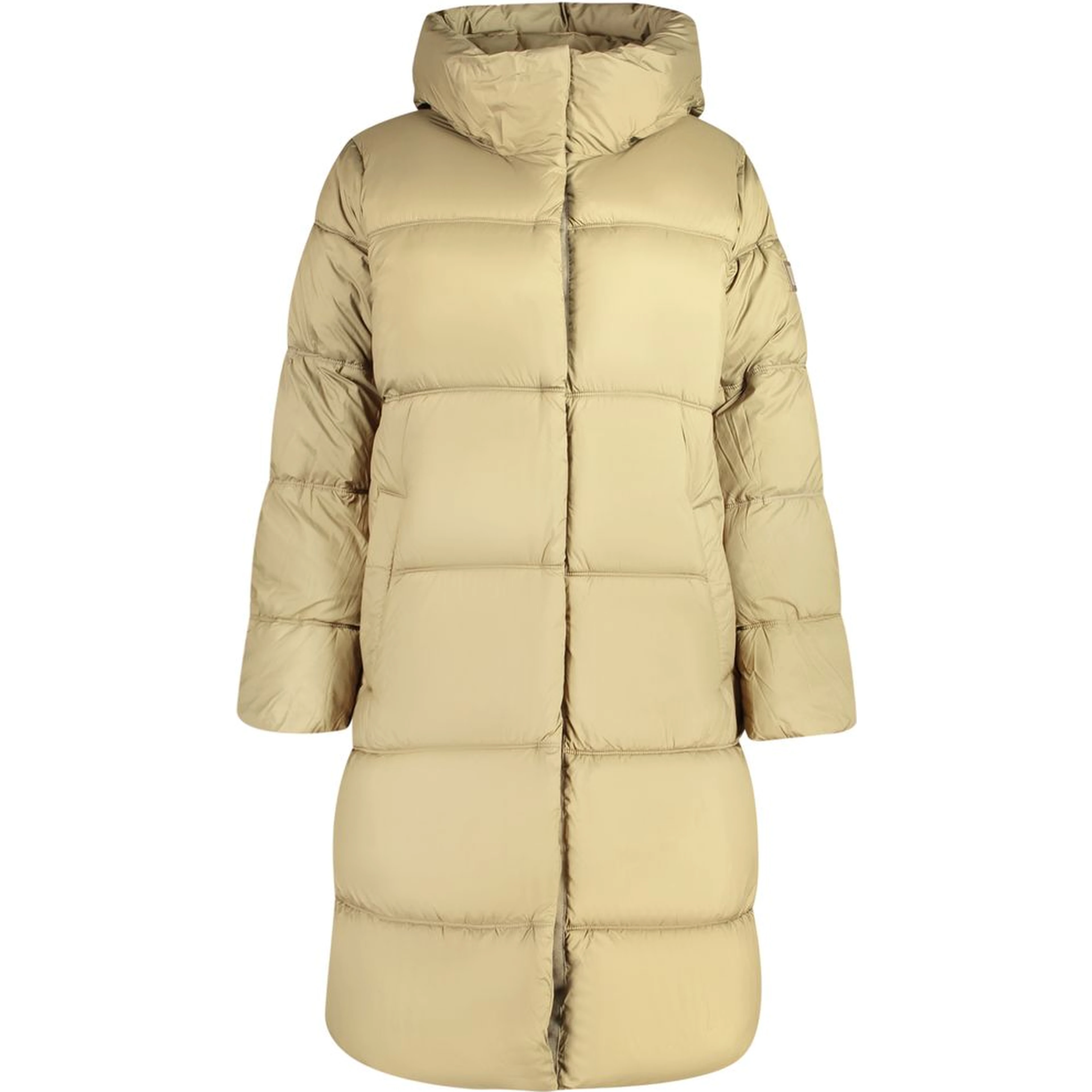 Verde Poliestere Donna Jacket with Hood and Pockets