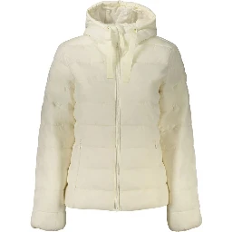 White Nylon Women's Jacket