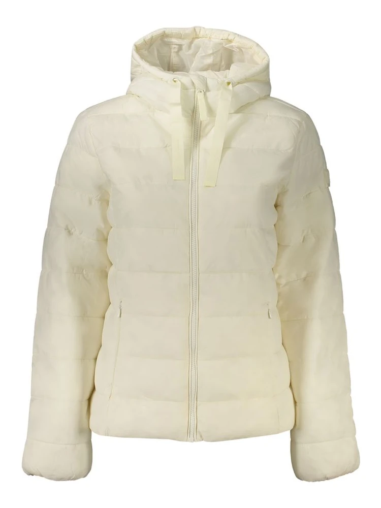 White Nylon Women's Jacket