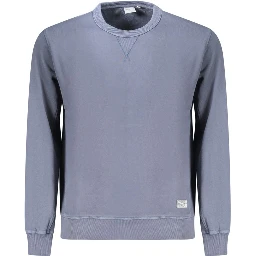 Blue Cotton Men's Sweatshirt
